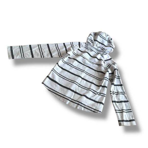 5/$35   Hurley Boys Pullover Size 7 Gray Stripe Lightweight Great for Layering - Picture 6 of 11